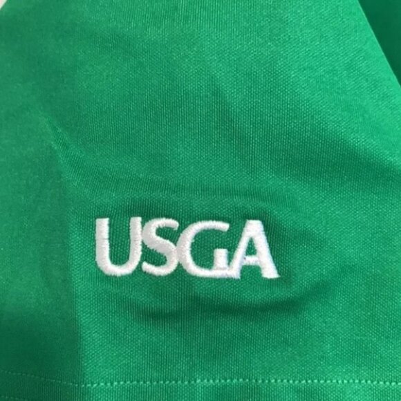 NWOT Notre Dame Golf Polo Shirt Mens XL Under Armour Green Senior Open USGA - Picture 3 of 4